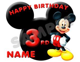 Mickey Mouse Personalized Age Name Birthday Shirt New  