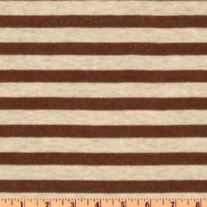  58 Wide Rayon/Lurex Jersey Knit Stripes Ecru/Copper 