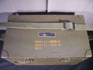 Army Signal Corps Telephone Test Set AN/PTM 3 Nice Unit  