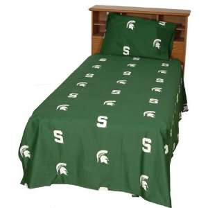  Michigan State University Cotton Sateen Bed Sheet Set 
