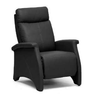   Interiors Aberfeld Modern Recliner Club Chair in Black