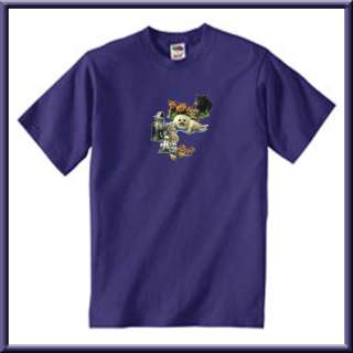 Purple t shirts are available in sizes S   5X.