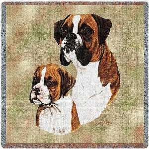  Boxer and Pup Throw