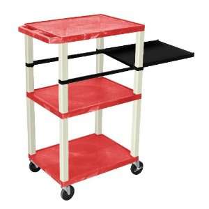 WILSON Tuffy 42 Tall Presentation Stations with Red Shelves & White 