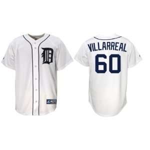  Villarreal #60 Detroit Tigers Majestic Replica Home Jersey 