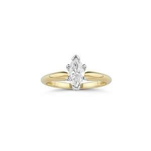  0.37 Ct Diamond Solitaire Ring in 14K Yellow Gold 9.0 