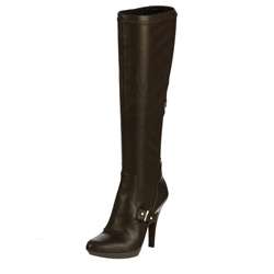 Nine West Womens Jaelynn Dark Brown Tall Boots FINAL SALE Price $60 