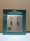 Creative Accents Antique Brass Double 2 Toggle Wall Switch Plate Cover