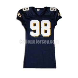 Navy No. 98 Game Used Northern Colorado Sports Belle Football Jersey 