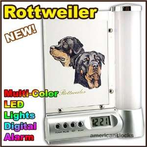  DOGS Rottweiler Photo Frame Digital DOG Alarm Clock Light 