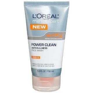   Oreal Mens Expert Power Clean Anti Dullness Face Wash, Menthol, 5 oz