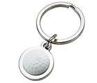 Key Chain Ring Mini Golf Ball Polished