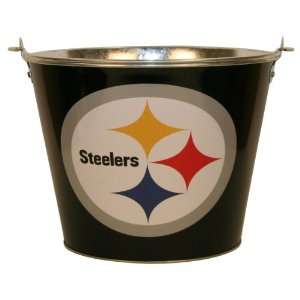   Steelers Metal Beer Bucket (Holds 6+ Beers and Ice)