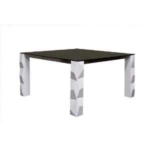  Arctic White Square Dining Table by Diamond Sofa