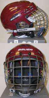 New Bauer 5100 Hockey Helmet Combo   Maroon  