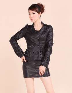 2012 of the latest trends in washed leather Womens Short Jacket 