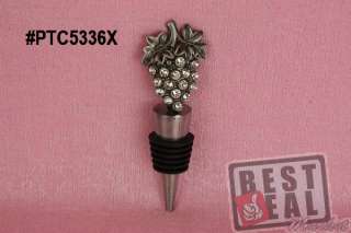 Grapes Pewter Wine Stopper PTC5336X  