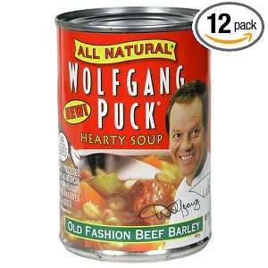 Wolfgang Puck Old Fasion Beef Barley Soup, 14.5 Ounce Cans (Pack of 12 