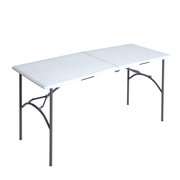 Mainstays Square Fold In Center Half Table White  