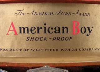   AMERICAN BOY WRIST WATCH By Westfield/Bulova IN BOX/Admiral Byrd Award
