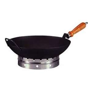  Wok, Round Bottom, 14 Cold Rolled Steel With Non Stick 