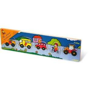  Vehicles Peg Puzzle From Vilac Baby