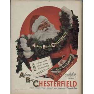 Santa Says, Always Bring Chesterfield  1946 Chesterfield 