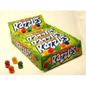 Razzles Sour Candy, 24 Count Pouches Grocery & Gourmet Food