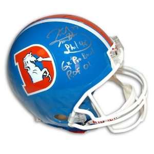   Throwback Proline Helmet Inscribed 6X Pro Bowl and ROF 01 Sports