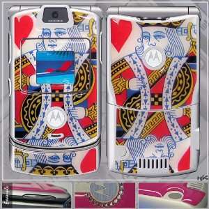  Motorola V3 & V3c King of Heart Card Gel Skin Faceplate 