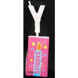  Letter Y Candle Assorted Colors Toys & Games