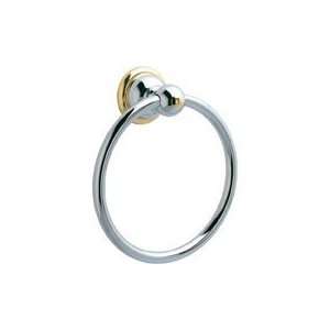 Price Pfister BRB B0CBTowel Ring, Chrome and Polished Brass Georgetown 