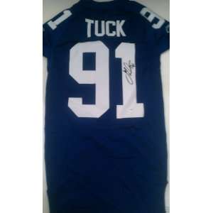  Justin Tuck Signed New York Giants Jersey 