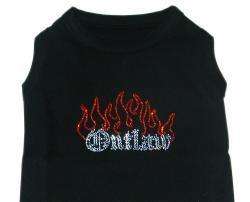 Outlaw & Flames Dog Shirt Clothes Many Colors Available  