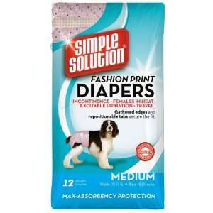  Bramton 10587BR Fashion Disposable Diapers  Medium  12 