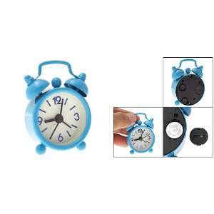   Skyblue Round Dial Arabic Number Twin Bell Alarm Clock