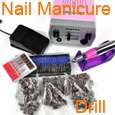 Nail Art Pen shape File Drill Machine Manicure +3 Bits  