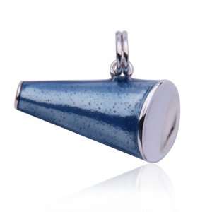  Sterling Silver Megaphone Charm Jewelry