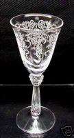 Elegant Fostoria Glass ROMANCE Etched Cordial 3/4 oz  