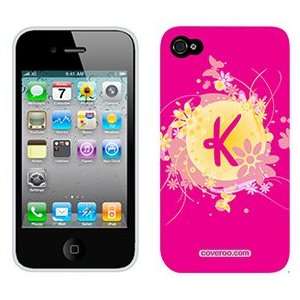  Funky Floral K on Verizon iPhone 4 Case by Coveroo  