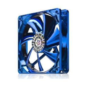    Apollish Blue 120MM Case Fan with 15 Led Light Electronics