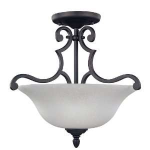   ORB Royal Grand 3 Light Chandelier Seeded Glass 60W Type A Oil Rubbed