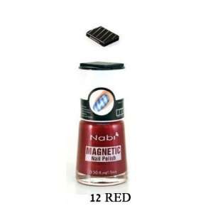  Nabi Magnetic Nail Polish   12 Red .5 oz. Beauty
