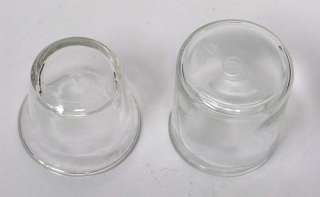   Glass Candle Votive Toothpick Holder Two Glasses Anchor Hocking  