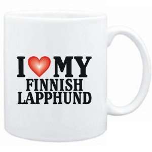 Mug White  I LOVE Finnish Lapphund  Dogs  Sports 