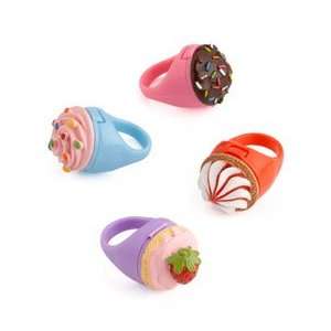  cupcake lip gloss rings (set of 8) Beauty