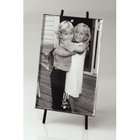   Picture Frame with Black Metal Easel, Fits One Vertical 4 x 6