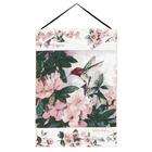 52 x 33 the tapestry back is fully lined with a rod pocket sewn in a 