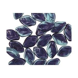  Czech Glass Blue Nile Leaf Drop 8x12mm Beads Arts, Crafts 