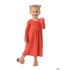 Yala Designs Eco Friendly Baby Olivia Long Sleeve Dress   Ginger 